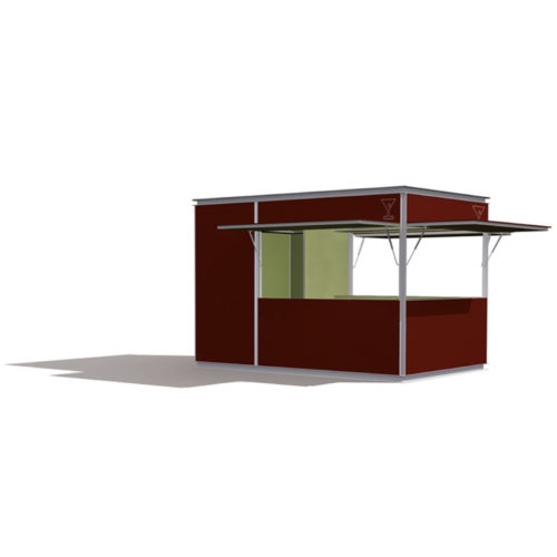 Kiosque bar ou snack HAVANA 9,5m² compose de 2 pièces.